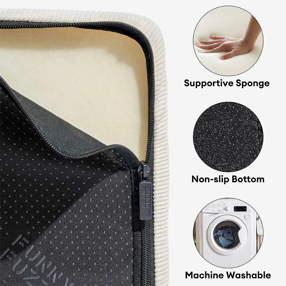 2 in 1 Fluffy Plush Sponge Detachable Pet Stair＆Bed - CreamyRamp