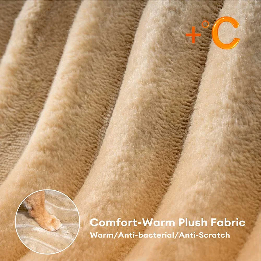 2 in 1 Fluffy Plush Sponge Detachable Pet Stair＆Bed - CreamyRamp