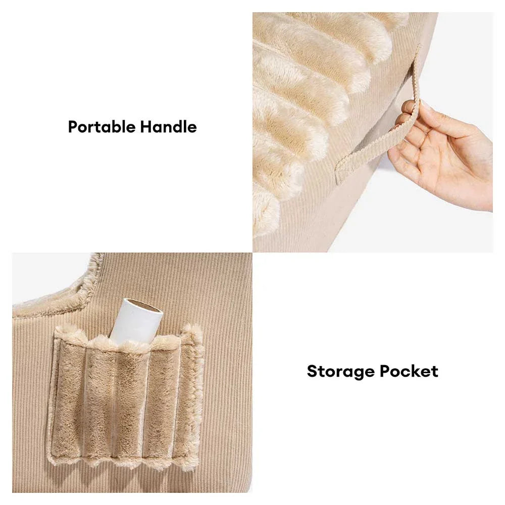 2 in 1 Fluffy Plush Sponge Detachable Pet Stair＆Bed - CreamyRamp