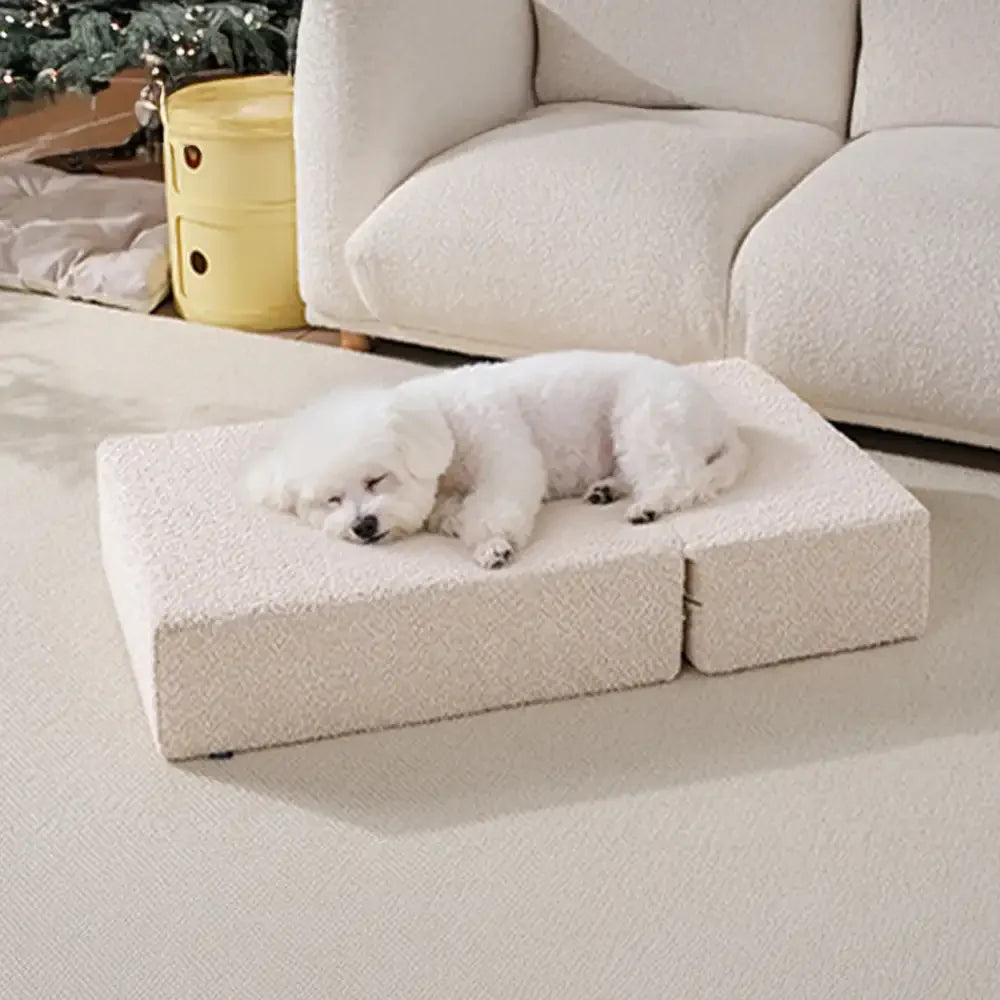 Chenille Durable Scratch-Resistant Foldable Blocks Multi-Level Dog Stairs