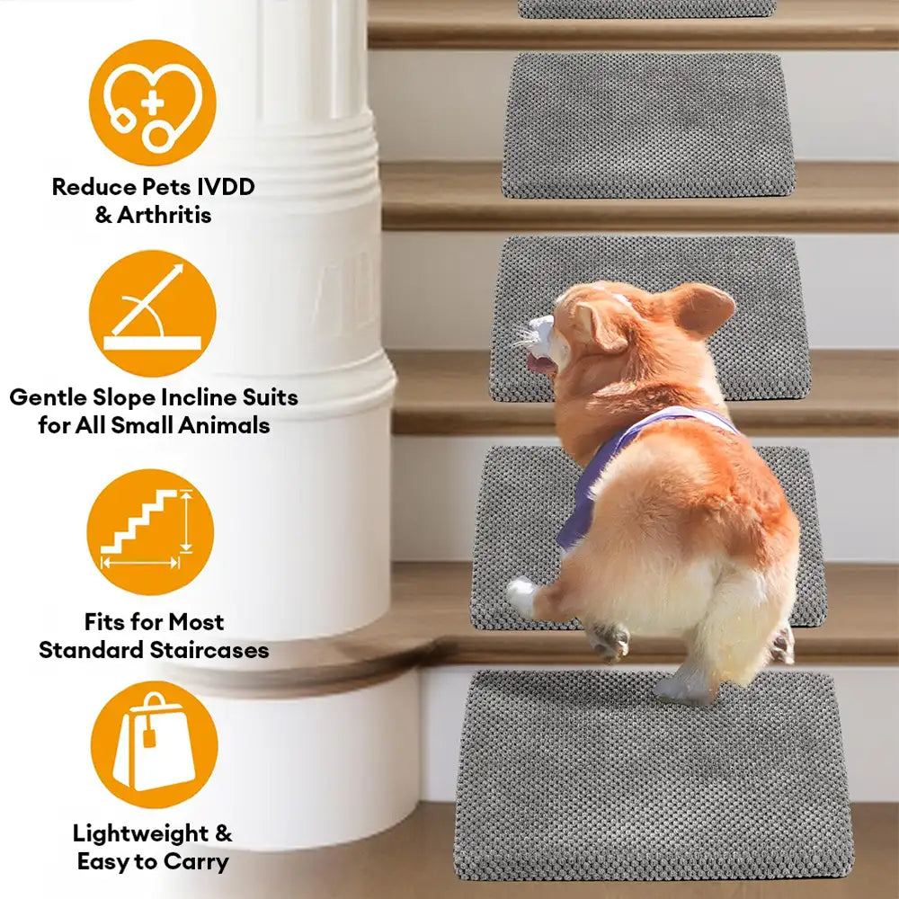 Modular Foam Dog Ramp Stairs for Staircase Stairs with Velcro